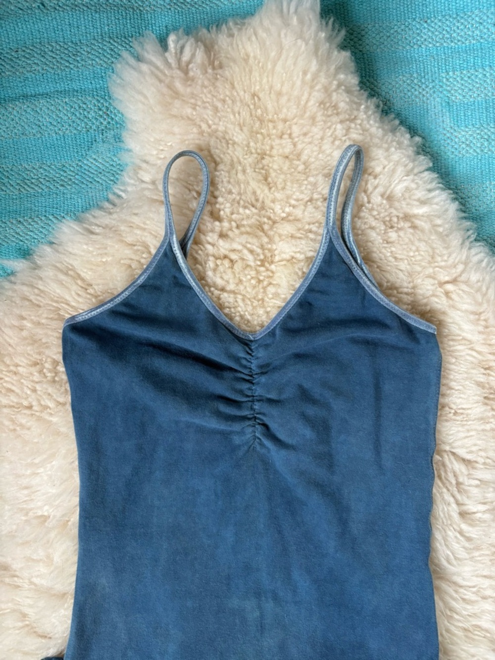 Purusha people organic indigo dye jumpsuit Medium vintage - Picture 2 of 9